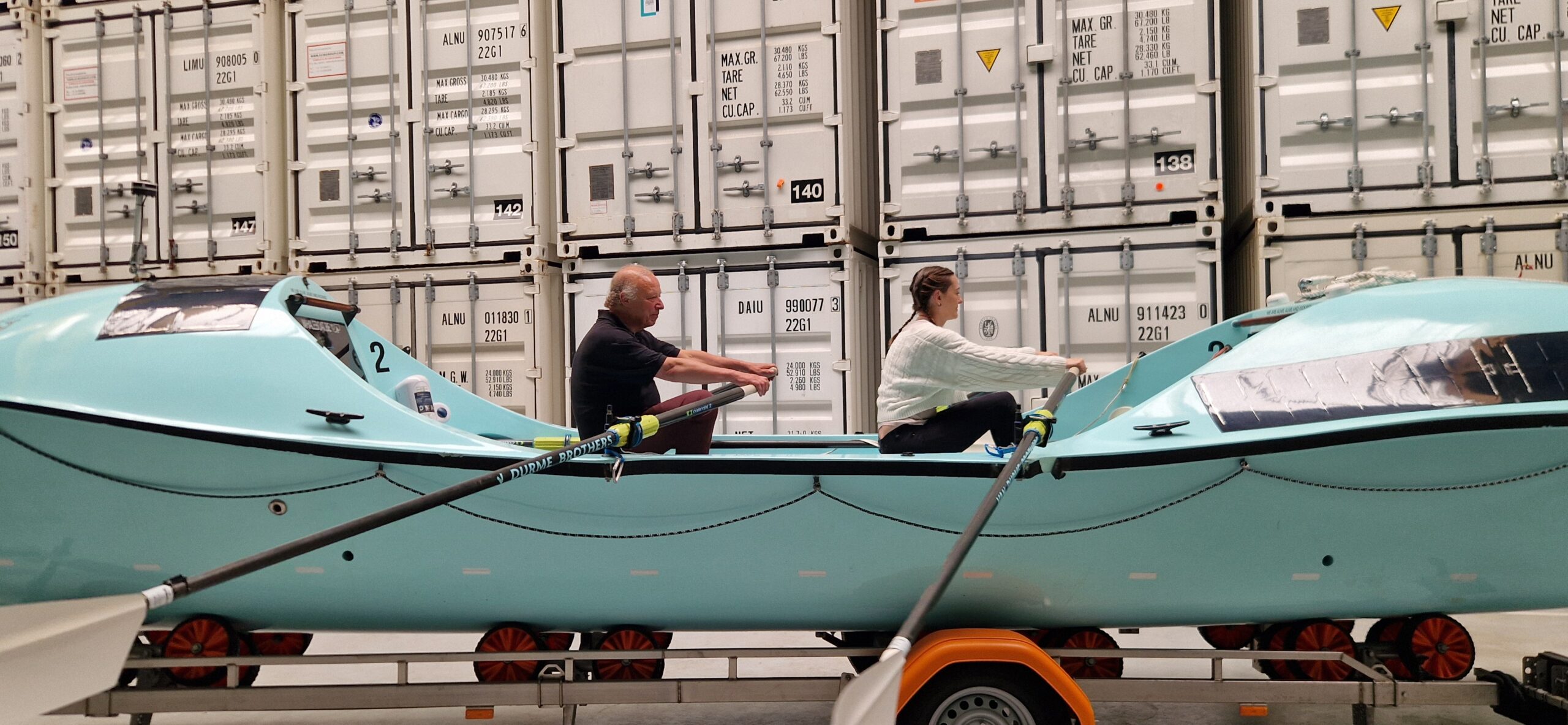 Brothership, the ocean rowing boat, in profile